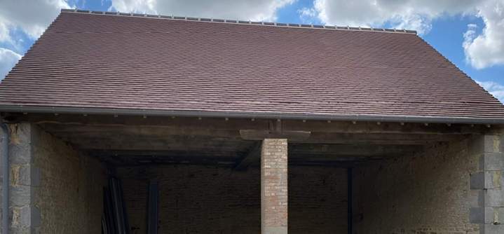 Toiture en tuiles hangar Argentan