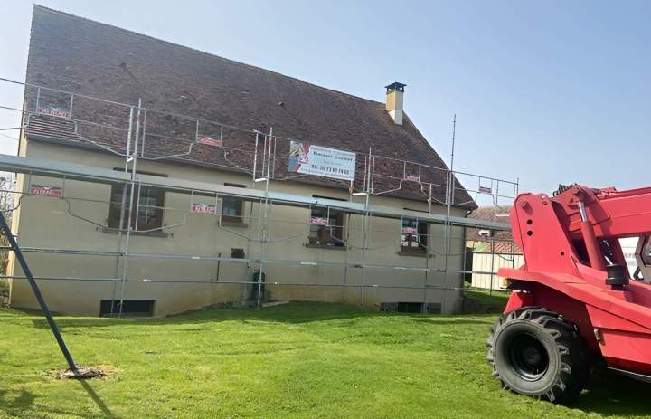 Travaux de toiture en cours Argentan