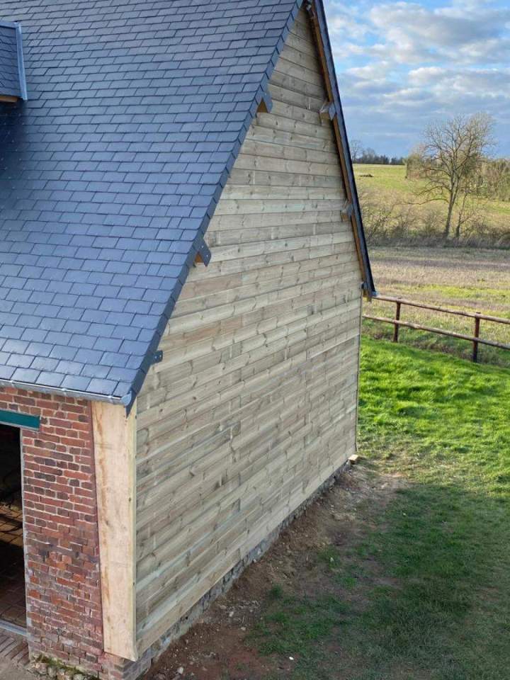 Toiture et bardage grange Argentan