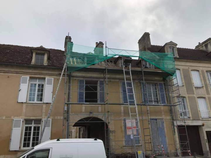 Chantier rénovation toiture Argentan